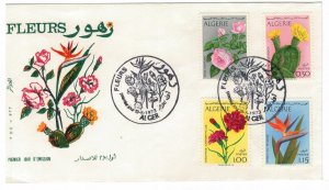 Algeria 1973 FDC Stamps Scott 496-499 Flowers