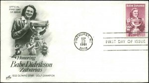 US FDC #1932  Artcraft Cachet Pinehurst, NC