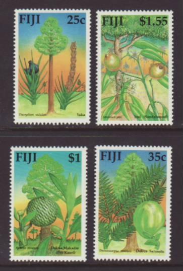 Fiji Trees 629-632 MNH VF