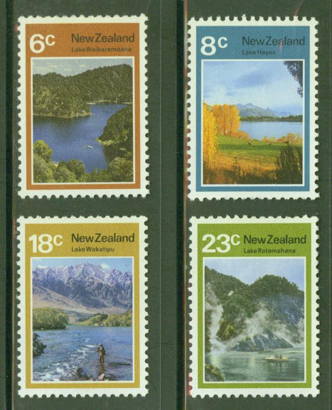 New Zealand Scott 507-510 MH* Lake set 1972 CV$10