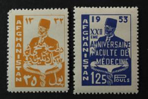 AFGHANISTAN #417,418 MVLH NADIR SHAH 1953