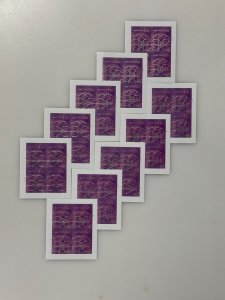 1 Sht/4Pcs US $5 Floral Geometry, Total 10Sht/40Pcs (Valued: USD200) Free FedEx