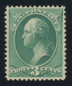 US Stamp #207 Washington 3c - PSE Cert - MPH 