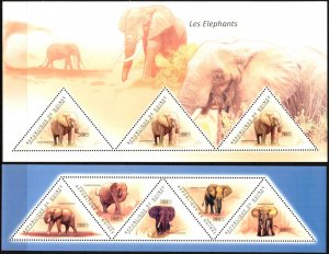 Guinea 2011 Elephants sheet + S/S MNH
