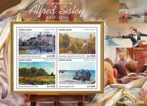 SIERRA LEONE - 2015 - Alfred Sisley - Perf 4v Sheet - Mint Never Hinged