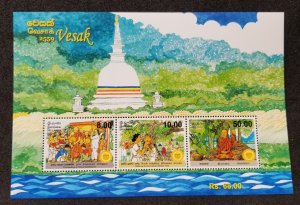 *FREE SHIP Sri Lanka Vesak Festival 2015 Buddha Religion (ms) MNH