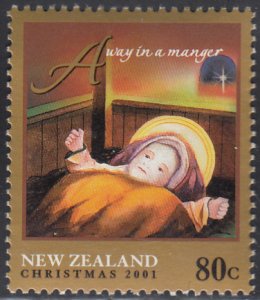 New Zealand 2001 MNH Sc #1732 80c Away in a Manger Christmas