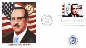 FDC 2006 Sc #4076 Clifton R Wharton SR - Washington DC - Single - J932