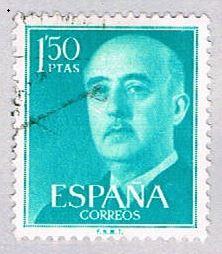 Spain 827 Used General Franco 1954 (BP24115)