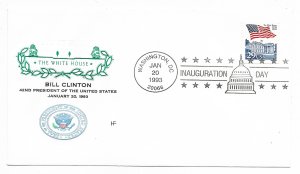 Bill Clinton 1st Inauguration Jan 20 1993 Farnam Cachet ECV $18.00