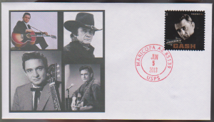 2013 Johnny Cash Stamp OOAK UO First Day Cover FDC JC1 03