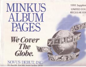 Minkus Album - U.S. Regular Supplement - 1991