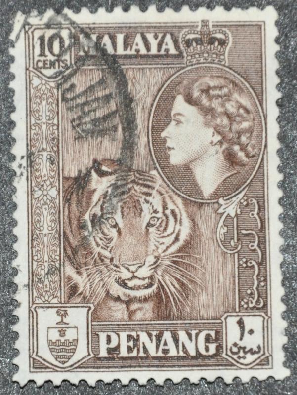 DYNAMITE Stamps: Malaya Penang Scott #50  USED