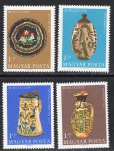 Thematic stamps HUNGARY 1968 STAMP DAY 2391/4 mint