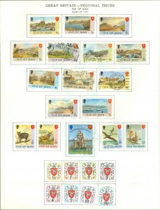 collection on pages EO: Great Britain Isle of Man to 2000 CV $651