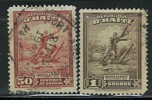 Haiti 376-77 Used 1946 issues (an8941)