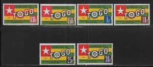 Togo 386-91 1961 UN Admission set MNH