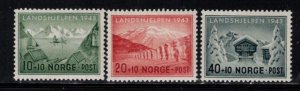 Norway Scott B32-B34 Winter Scenes 1943 MH