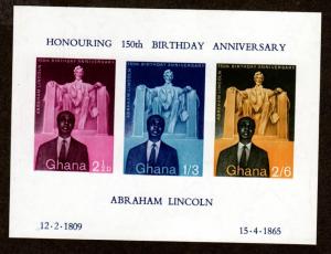 Ghana 1965 Mint S/S Abe!