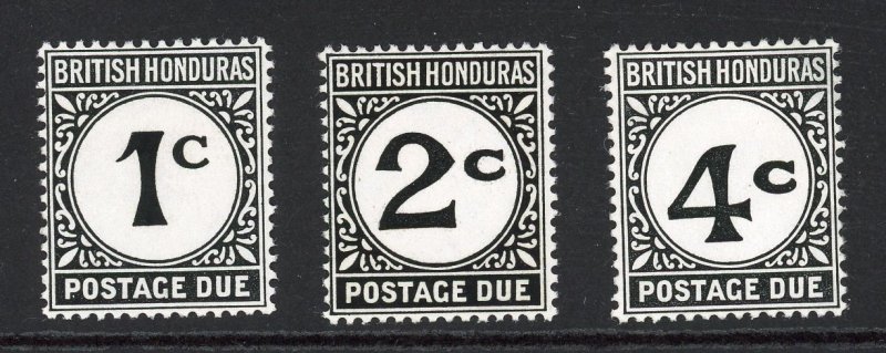 British Honduras J1-J3 MH 1923 Postage Due