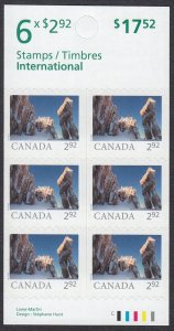 qn. QARLINNGUA SEA ARCH = FAR and WIDE = $2.92 Int.rate BK of 6 MNH Canada 2024