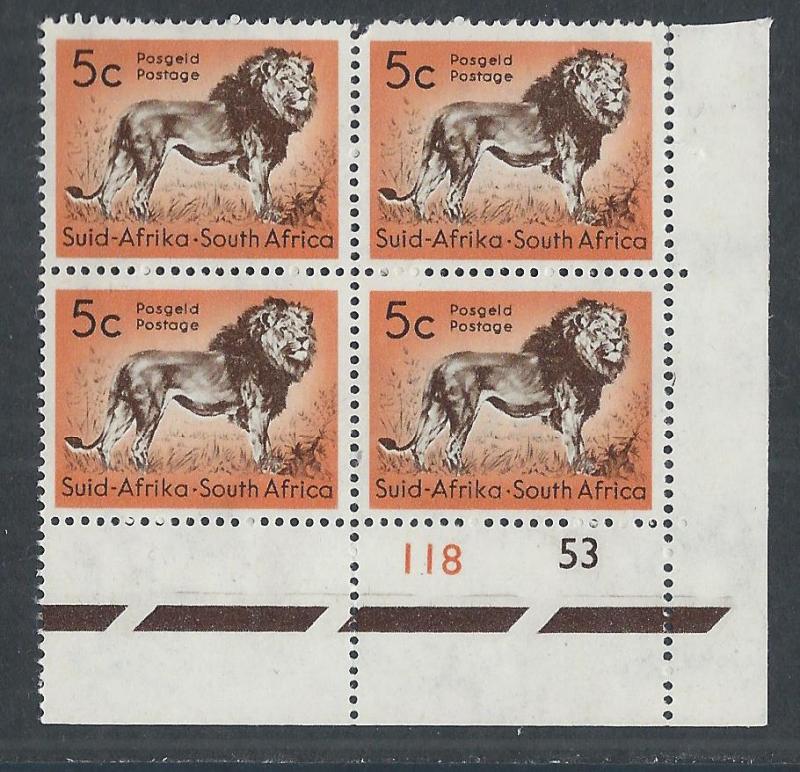 SOUTH AFRICA SC# 247 CONTROL B/4 FVF MNH 1961 