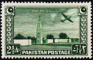 Pakistan. 1948 2 1/2a S.G.21 Mounted Mint