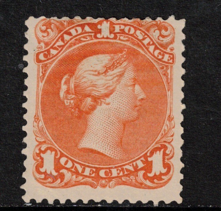 Canada #23a Mint Fine Original Gum Hinged - Gum Is Trifle Disturbed *With Cert.*