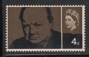 Great Britain 1965 MNH Scott #420p 4p Sir Winston Churchill - phosphor