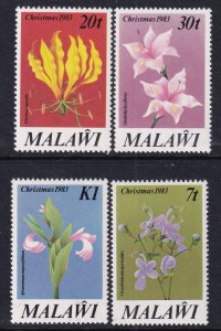 Malawi 255-258 Christmas Flowers MNH VF