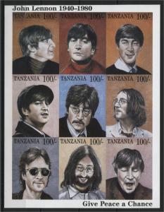 THE BEATLES JOHN LENNON 'GIVE PEACE A CHANCE' TANZANIA SS IM