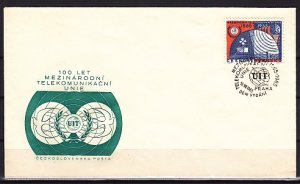 Czechoslovakia, Scott cat. 1333. Communications issue. First day cover.