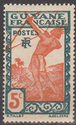 French Guiana #113 F-VF Unused (V4094)