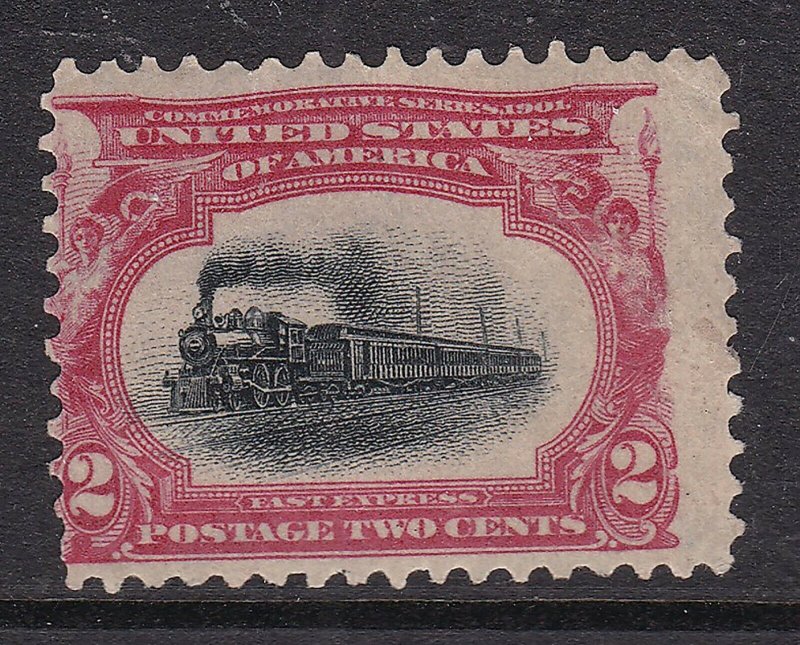 USA ^^^^^^1901   sc# 295   mint hinged CLASSIC( LOCOMOTIVE) $ 15.50  @ dca 62us2