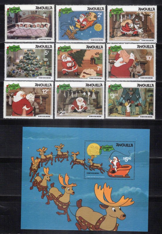 Anguilla 453-462 MNH Disney The Night Before Christmas ZAYIX 0701M0050