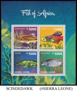 SIERRA LEONE - 2013 FISH OF AFRICA / MARINE LIFE - MIN. SHEET MINT NH