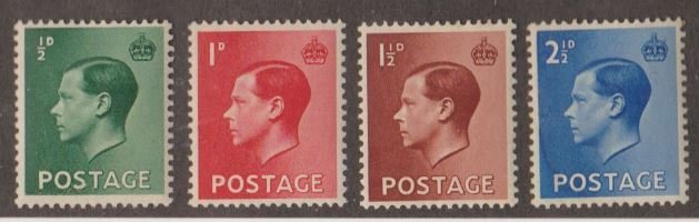 Great Britain Scott #230-233 Stamp - Mint NH Set