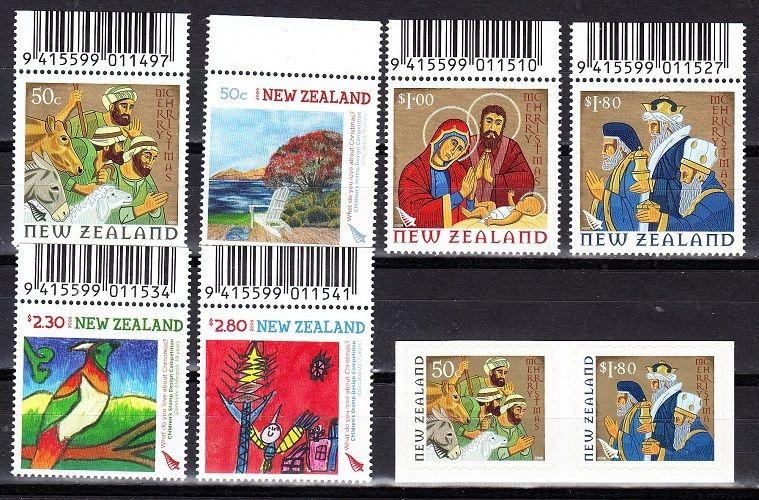 New Zealand Scott 2275-2282b Mint NH (Catalog Value $16.60)