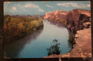 1913 Jerusalem Palestine Picture Postcard Cover To Unionville USA Jordan River