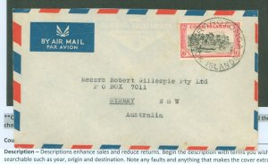 Cook Islands 136 1949 airmail to Sydney, Australia