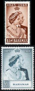 Bahamas SG194/95 1948 Royal Silver Wedding Set M/M