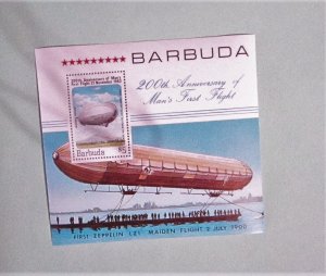 Barbuda - 581, MNH S/S. Graf Zeppelin. SCV - $4.50