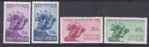 Turkey 996-99 MNH 1949 UPU 75th Anniversary Set Very Fine