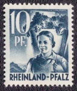 Germany -French Occupation Rheinland-Pfalz 1949 -  6n3 MNH