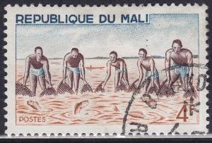 Mali 89 CTO 1966 Large Net Group Fishing