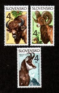 Slovakia # 249-251 Mint NH Animals!