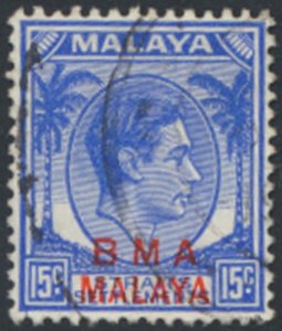 Straits Settlements  OPT BMA Malaya  SC# 265  Used  see details & scans