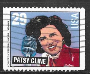 USA 2776: 29c Patsy Cline, used, VF