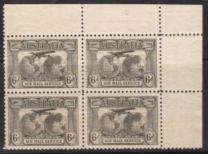 Australia #C3 XF/NH Corner Block