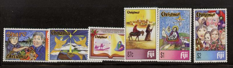 Fiji 867-72 MNH Art, Christmas, Animals